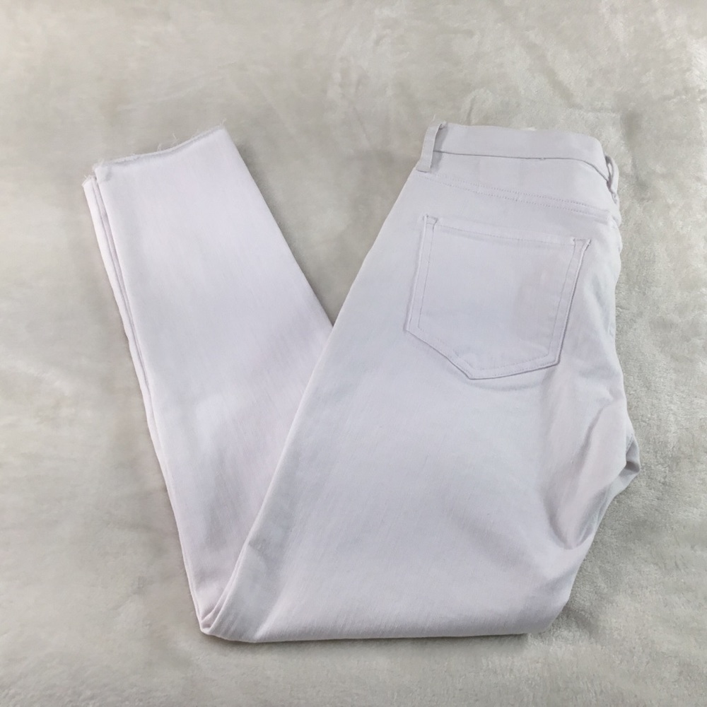NWT BANANA REPUBLIC WHITE DENIM RAG HEM JEAN 27 - Picture 5 of 12
